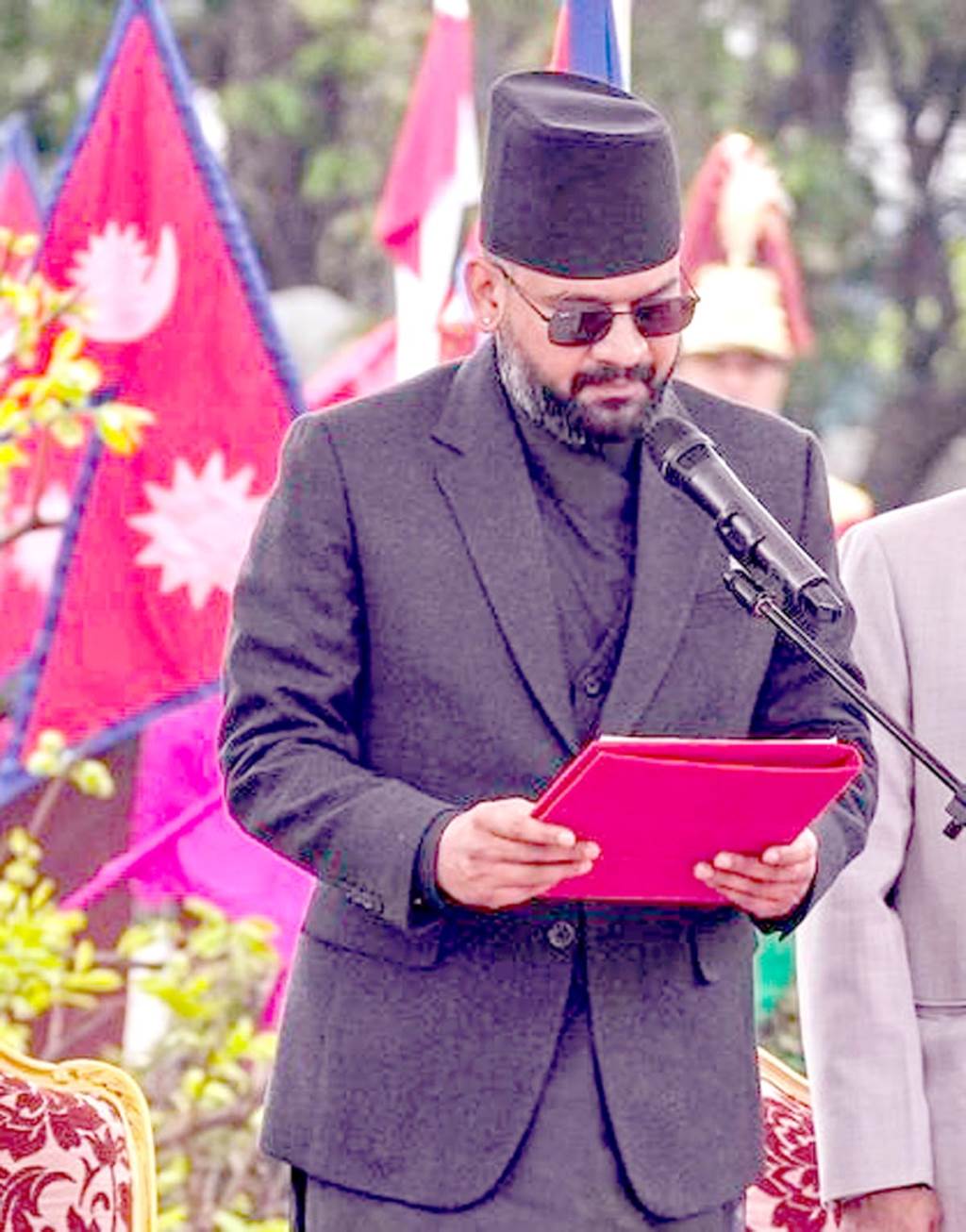 Rapperturnedpolitician Balen sworn in as Nepals 47th Prime Minister